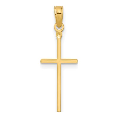10K Yellow Gold Cross Pendant – view 4