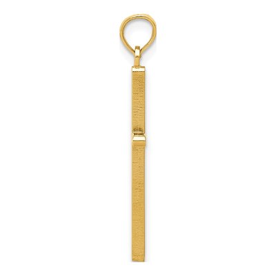 10K Yellow Gold Cross Pendant – view 3