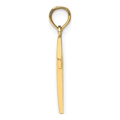 10K Yellow Gold Latin Cross Pendant – view 3