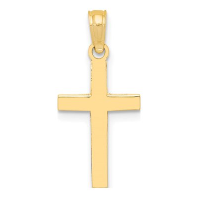10K Yellow Gold Latin Cross Pendant