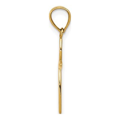 10K Yellow Gold Passion Cross Pendant – view 3
