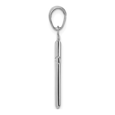 10K White Gold Reversible Latin Cross Pendant – view 3