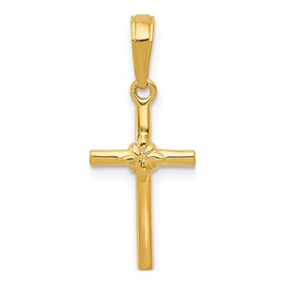 10K Yellow Gold Cross Pendant