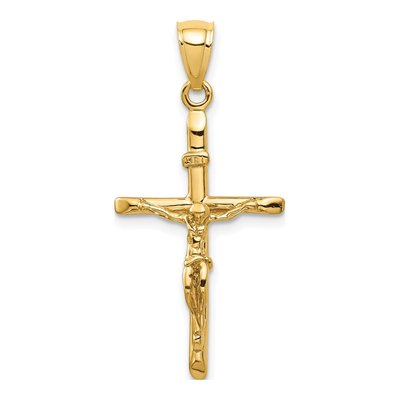 10K Yellow Gold INRI Crucifix Pendant