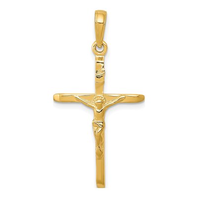 10K Yellow Gold Crucifix Pendant