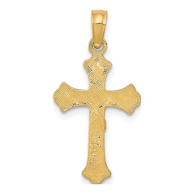 10K Yellow Gold INRI Crucifix Pendant – view 5