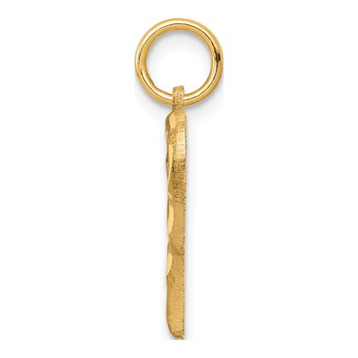 10K Yellow Gold Cut-Out Heart Pendant – view 3