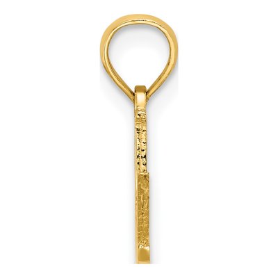 10K Yellow Gold GRAD Number 1 Pendant – view 3