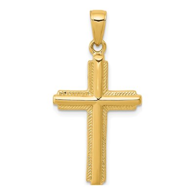 10K Yellow Gold Cross Pendant