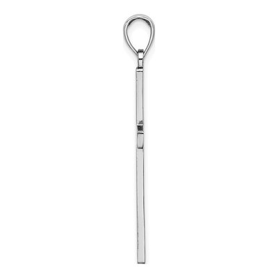 10K White Gold Cross Pendant – view 3
