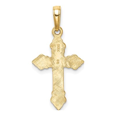 10K Yellow Gold Cross Pendant – view 5