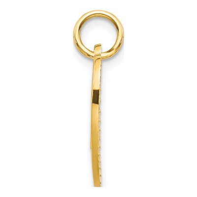 10K Yellow Gold Super Mom Heart Charm – view 3