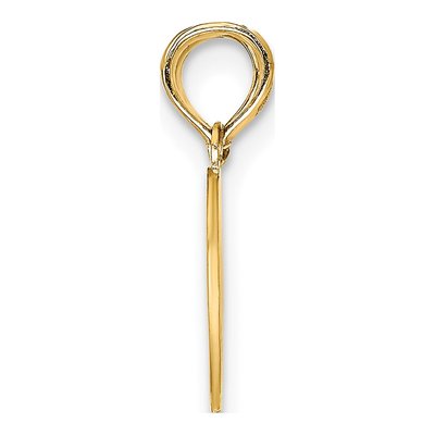 10K Yellow Gold Mizpah Heart Pendant – view 3