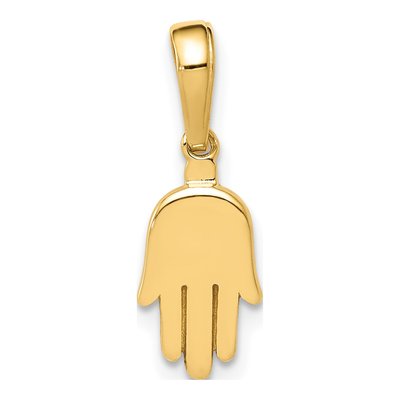 10K Yellow Gold Small Hamsa Pendant