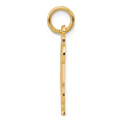 10K Yellow Gold DAD Number 1 Pendant – view 3