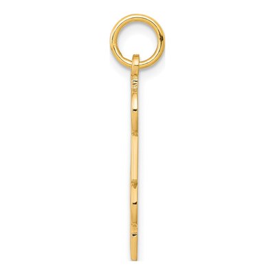 10K Yellow Gold DAD Number 1 Pendant – view 3