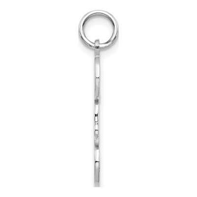 10K White Gold DAD Vertical Pendant – view 3