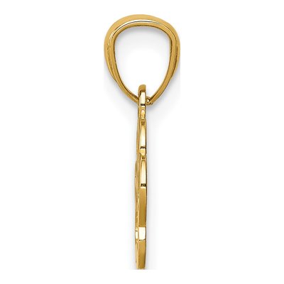 10K Yellow Gold Dog Paw Pendant – view 3