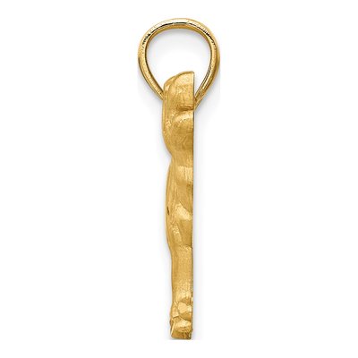 10K Yellow Gold Labrador Retriever Dog Pendant – view 3