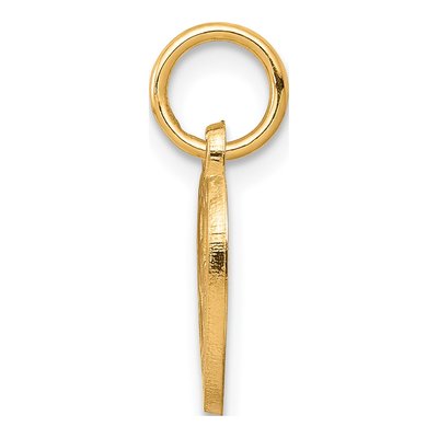 10K Yellow Gold I LOVE YOU Heart Pendant – view 3