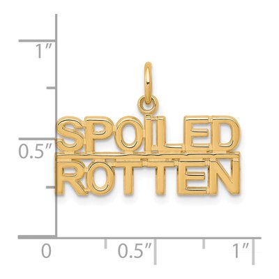 10K Yellow Gold 'spoiled Rotten' Pendant – view 4