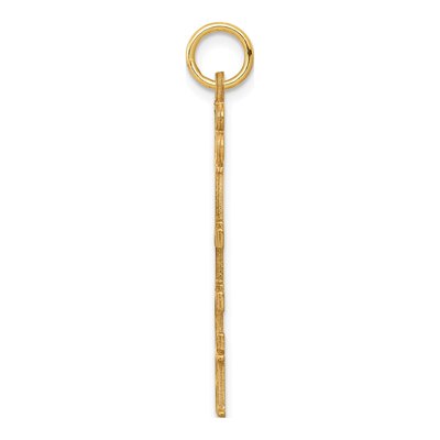 10K Yellow Gold 5-Letter Talking Pendant – view 3