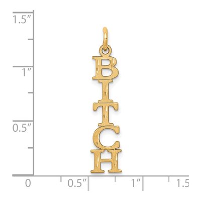 10K Yellow Gold 5-Letter Talking Pendant – view 4