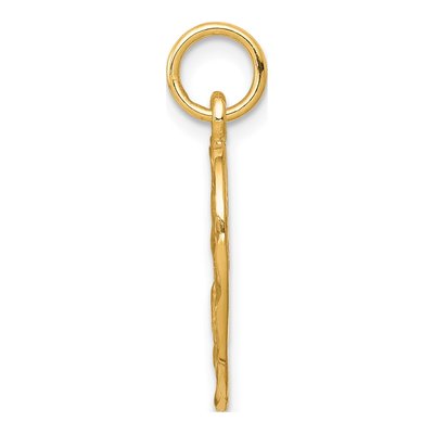 10K Yellow Gold Angel Heart Pendant – view 3