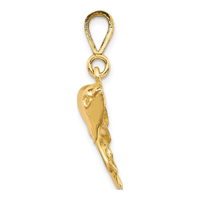 10K Yellow Gold Twin Dolphins Pendant – view 3