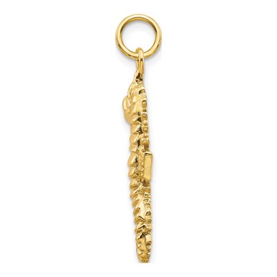 10K Yellow Gold Seahorse Pendant – view 3