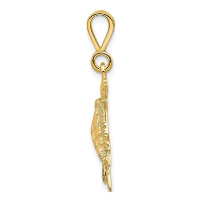 10K Yellow Gold Sea Turtle Pendant – view 3