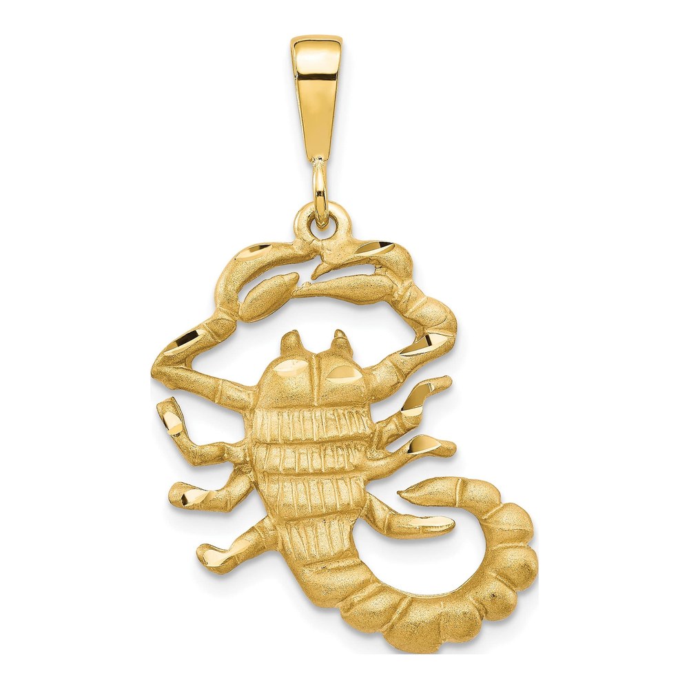 10K Yellow Gold Scorpion Pendant