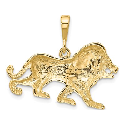 10K Yellow Gold Lion Pendant – view 5