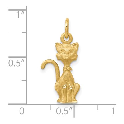 10K Yellow Gold Tom Cat Pendant – view 4
