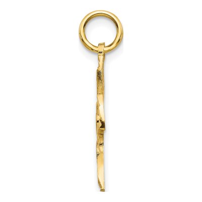 10K Yellow Gold Cut-Out Dove Pendant – view 3