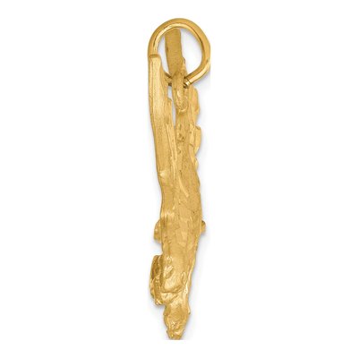 10K Yellow Gold Eagle Pendant – view 2