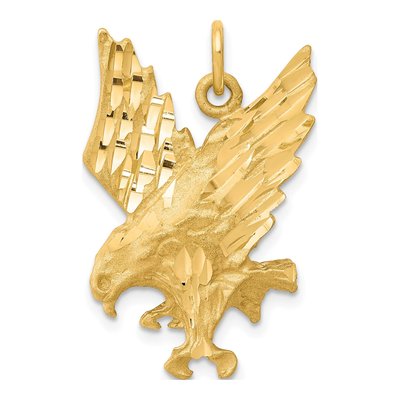 10K Yellow Gold Eagle Pendant
