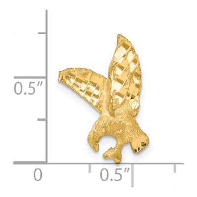 10K Yellow Gold Eagle Slide Pendant – view 4