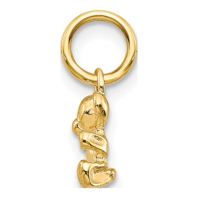 10K Yellow Gold 3-D Teddy Bear Pendant – view 3