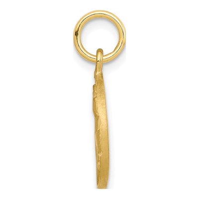 10K Yellow Gold Unicorn Oval Frame Charm – view 3