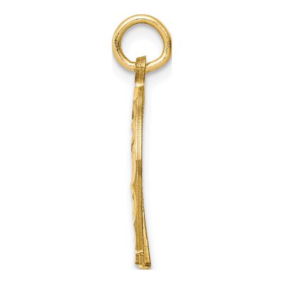 10K Yellow Gold Horseshoe Pendant – view 3