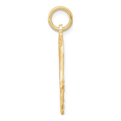 10K Yellow Gold Filigree Chamseh Pendant – view 3