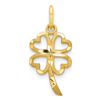 10K Yellow Gold 4-Leaf Clover Pendant