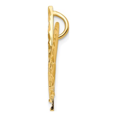 10K Yellow Gold Leaf Slide Pendant – view 3