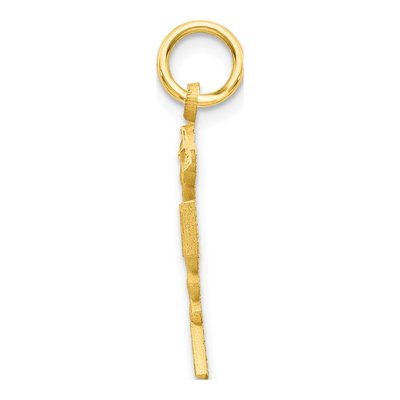 10K Yellow Gold RN Nurse Charm – view 3