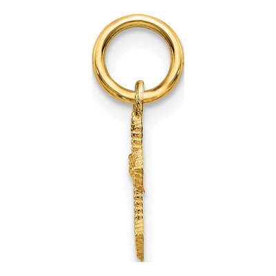 10K Yellow Gold Mini Cross Pendant – view 3