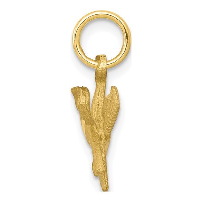 10K Yellow Gold Comb Scissors Pendant – view 3
