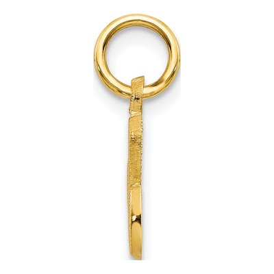10K Yellow Gold Script Initial C Pendant – view 3