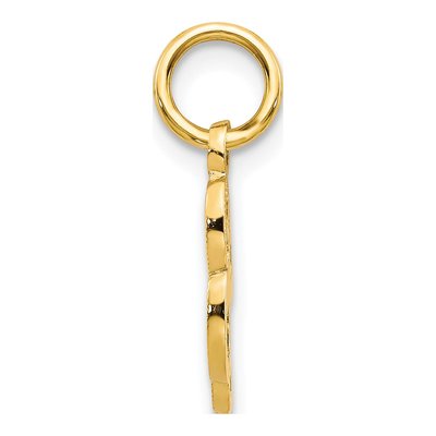 10K Yellow Gold Script Initial L Pendant – view 3