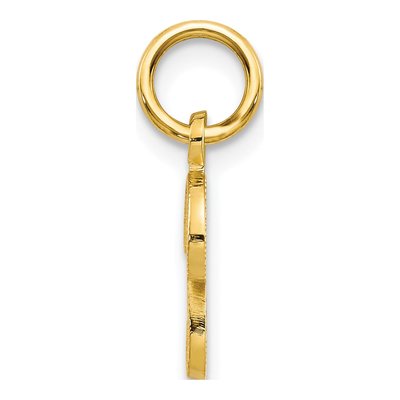 10K Yellow Gold Script Initial P Charm – view 3
